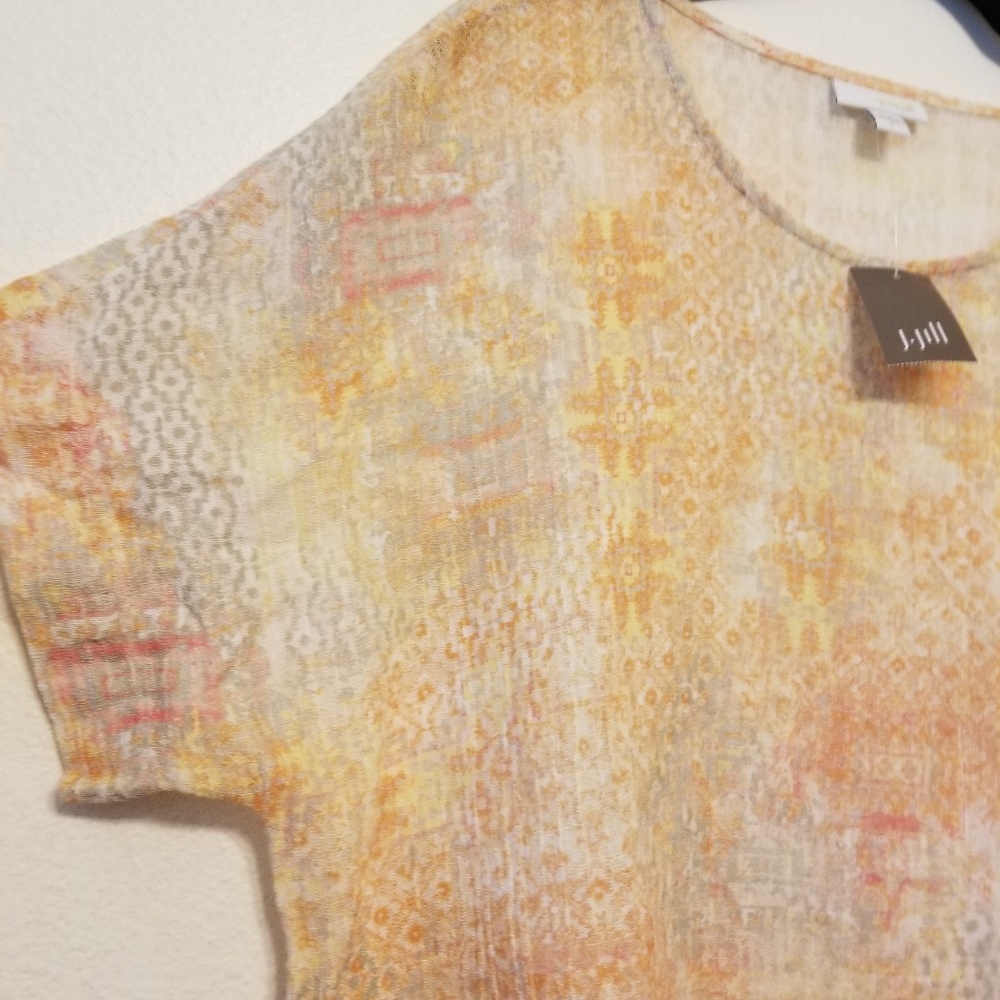 J.jill pure jill tapestry print tunic - Picture 5 of 8